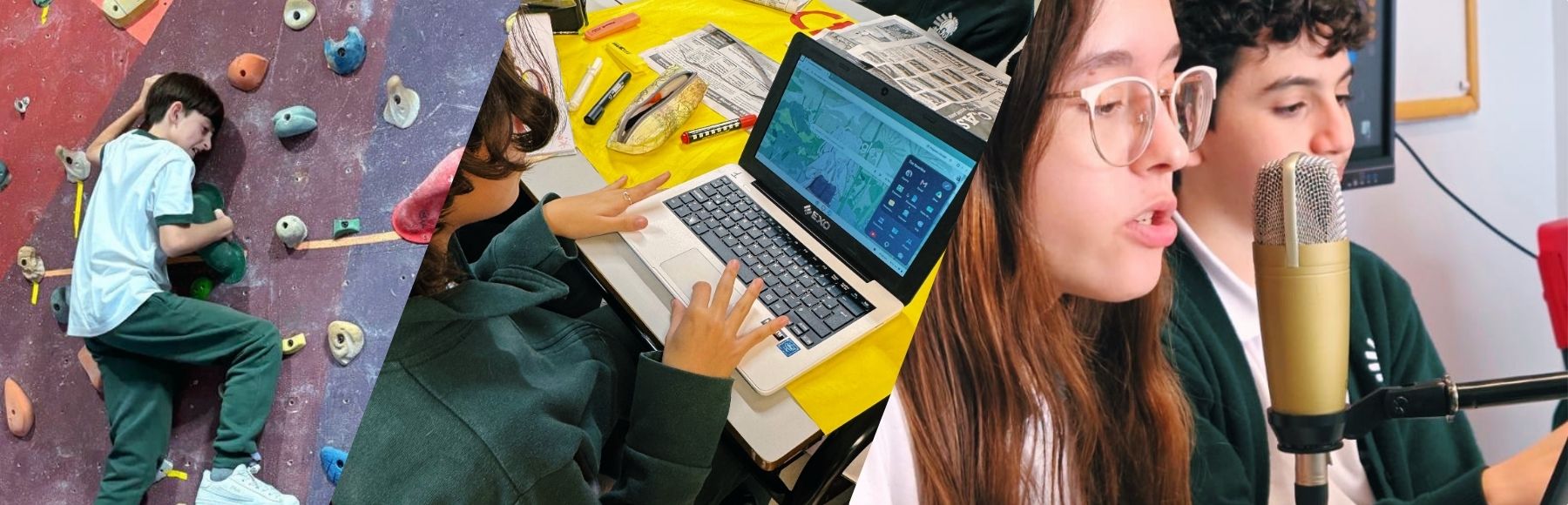 Estudiantes de secundaria en actividades de jornada extendida